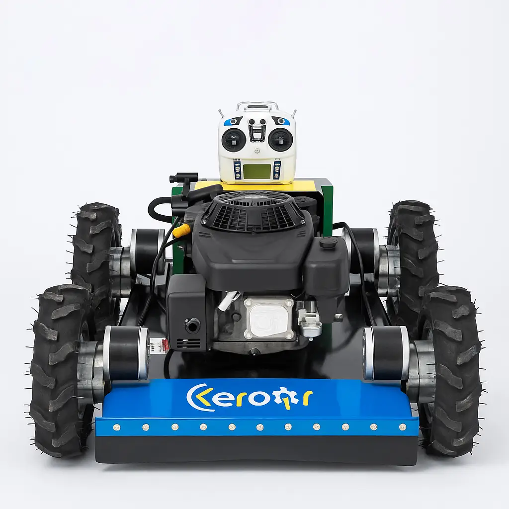 21.6 Inch Remote Lawn Mower-Petrol Wheeled Grass Cutter-550WJ