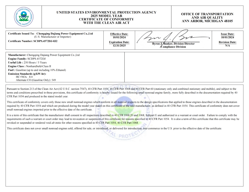 EPA Issued by Grand-Duché de Luxembourg