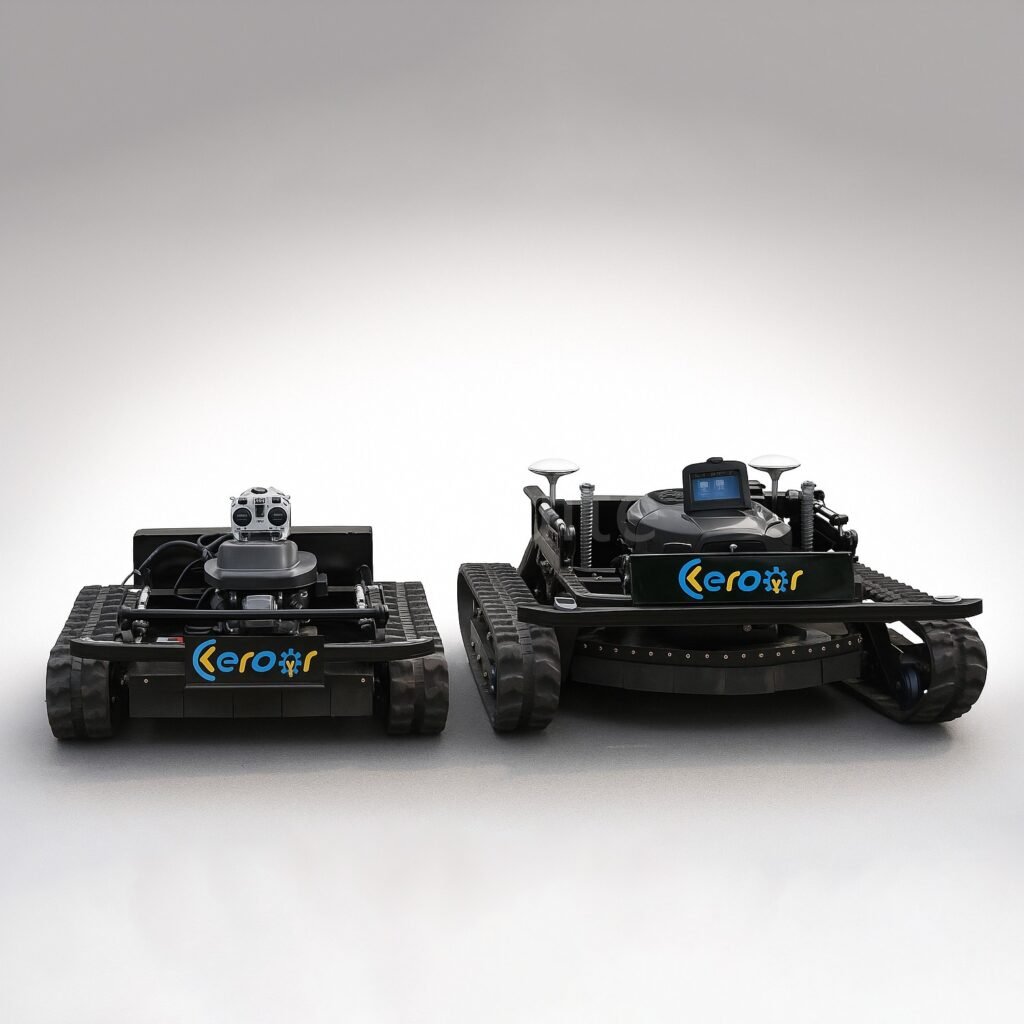 31.5inch 800mm Tracked RC Mower - Powerful Engine Conquer 45° Slopes & Rough Terrain